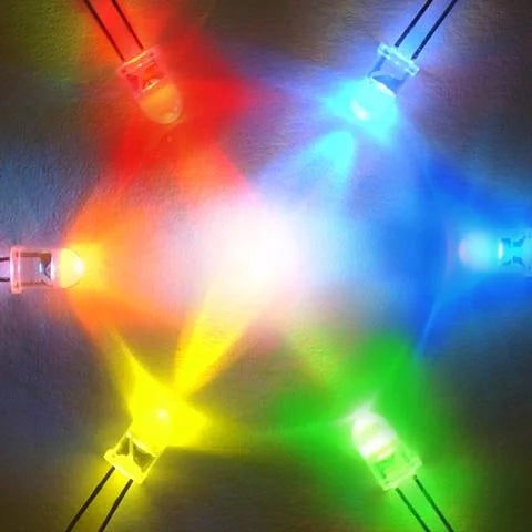 Circle of colored lights